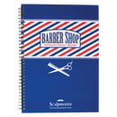 ScalpMaster 3 Column Barber Appointment Book 8"W x 11-3/16"H SC-9019 - Global Beauty Supply, LLC