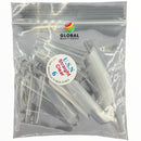 USN Nail Tips - Straight Clear 50ct/bag - CLEAR