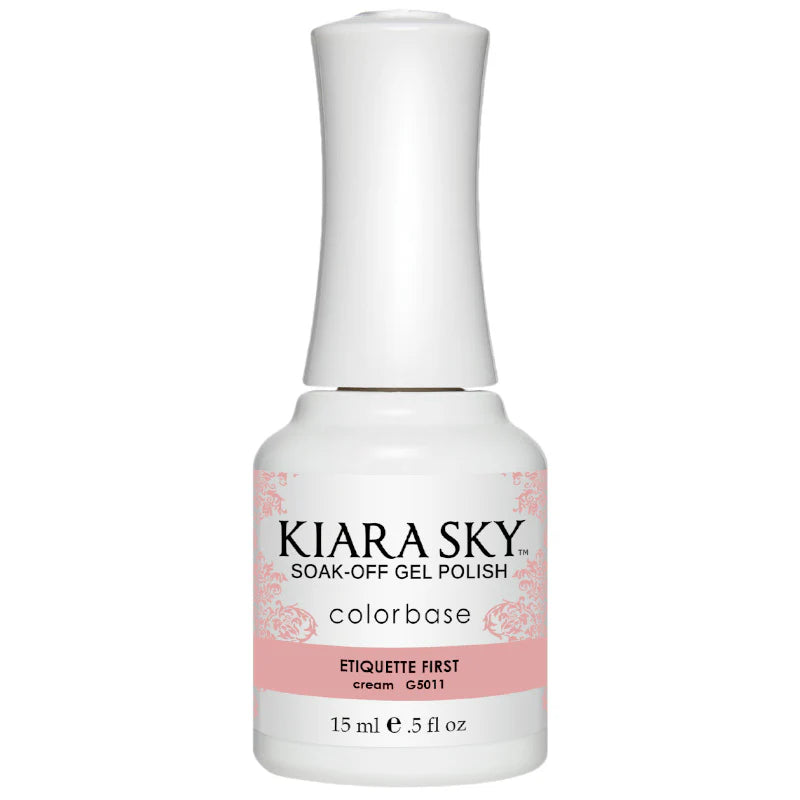 Kiarasky Gel Polish G5011 Etiquette First .5 fl oz / 15mL