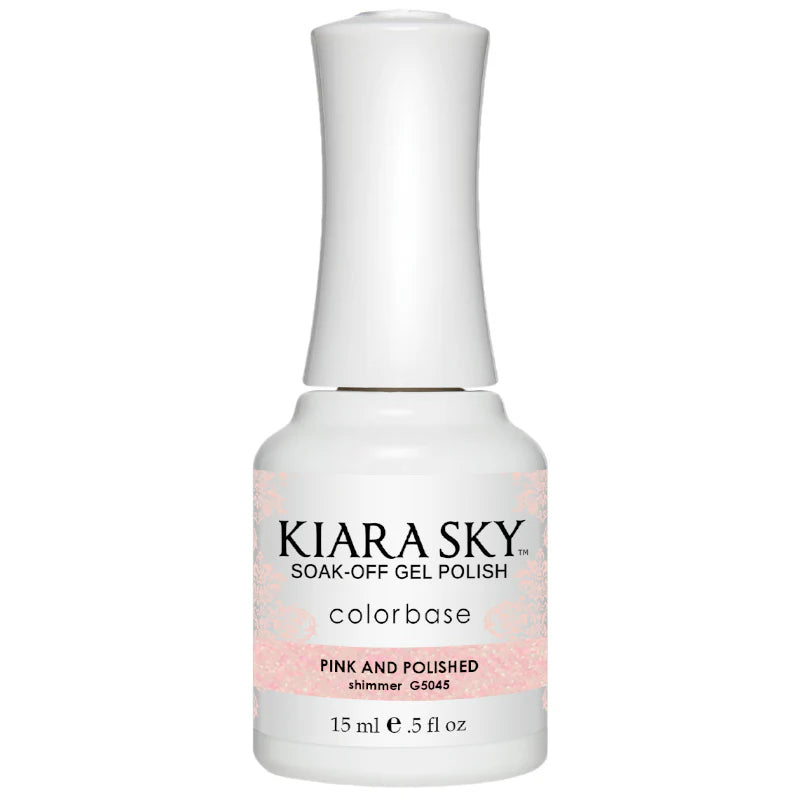 Kiara Sky Gel Polish G5045 Pink and Polished .5 fl oz / 15mL