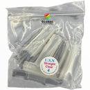 USN Nail Tips - Straight Clear 50ct/bag - CLEAR
