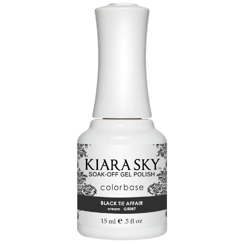 Kiarasky Gel Polish G5087 Black Tie Affair .5 fl oz / 15mL