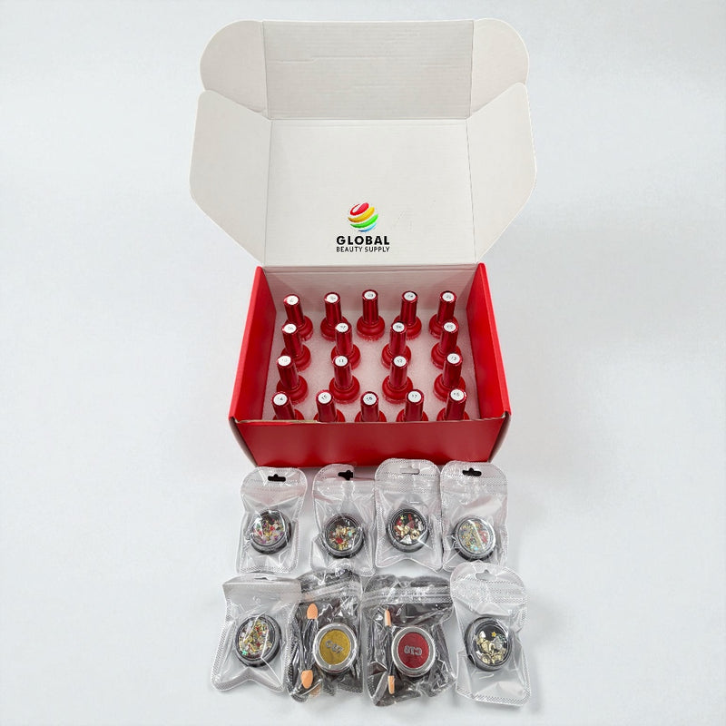 DM Gel Polish - Merry Christmas Collection Complete Set #01- #18 with Display HEMA/TPO FREE