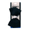 Mia Spirit - Large Grosgrain Bow Barrette "Black & White"