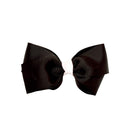 Mia Spirit - Large Grosgrain Bow Barrette "Black & White"