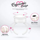 Eyelash Glue Rings Holder 20PCs