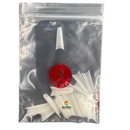 Coffin Ballerina (Straight Short) Nail Tips (NATURAL) 50ct/bag (red label)