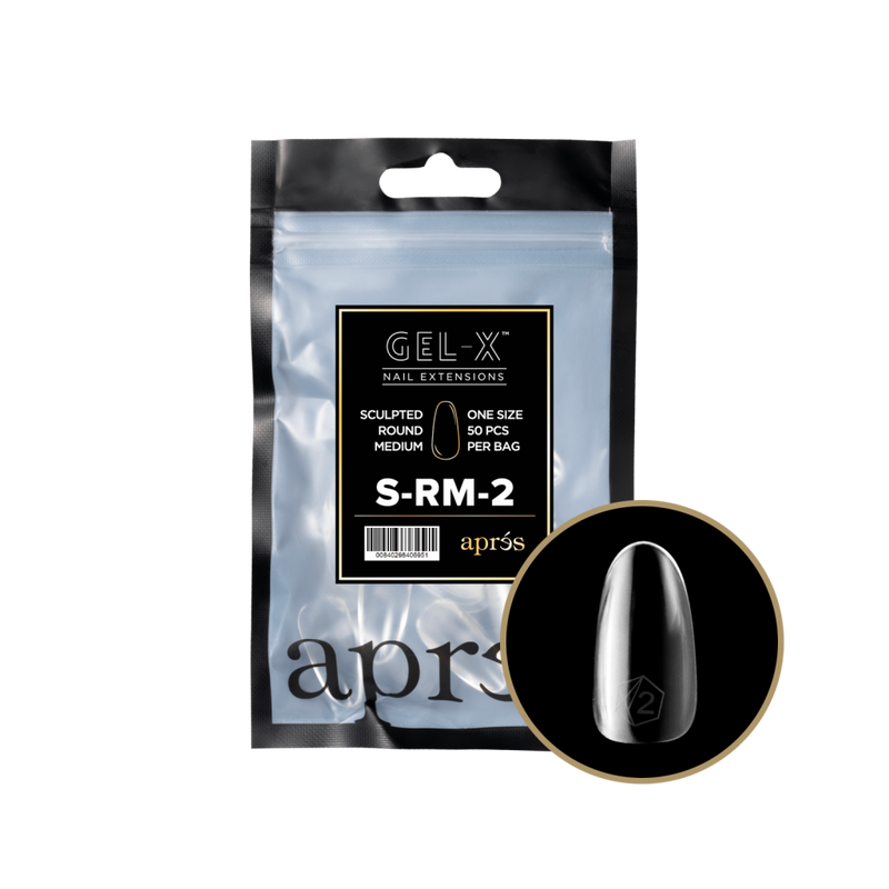 Apres Gel-X Sculpted Round Medium Refill (50pcs) - Size 2