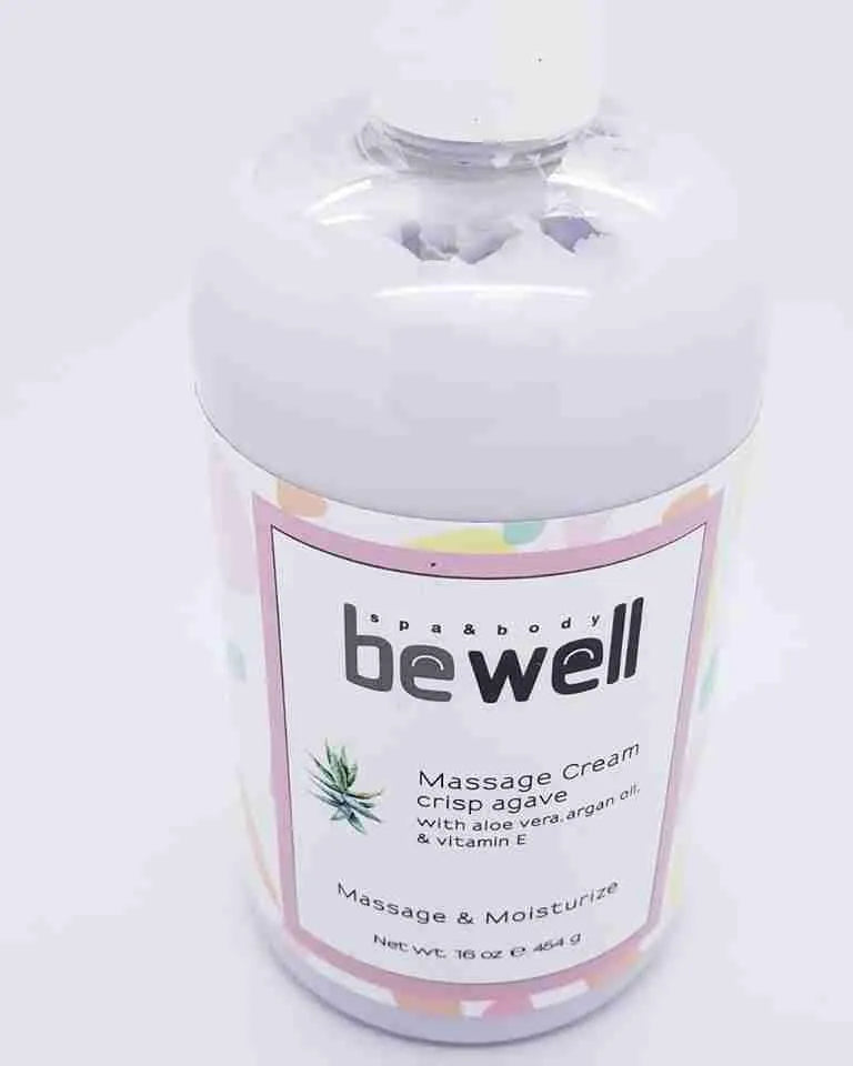 BeWell - Massage Cream Crisp Agave 16oz