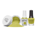 Gelish Summer 2024 - Up In The Air "Flying Out Loud" Trio - Includes Gel Polish, Lacquer & Dip Powder - Dirty Lime Crème