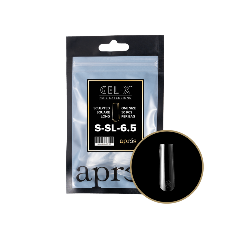 Apres Gel-X Sculpted Square Long Refill (50pcs) - Size 6.5