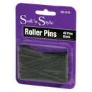 Soft'n Style - Black Roller Pins 3" 40 Pins
