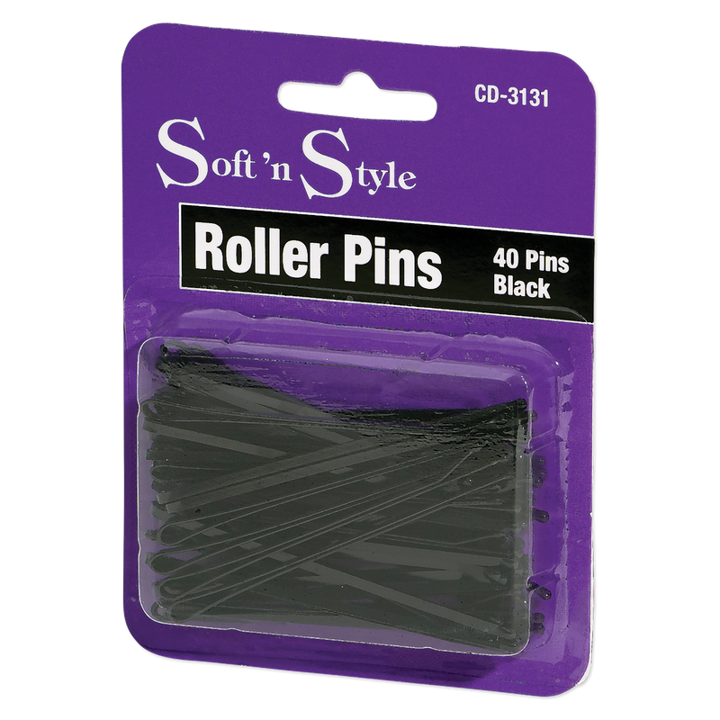 Soft'n Style - Black Roller Pins 3" 40 Pins