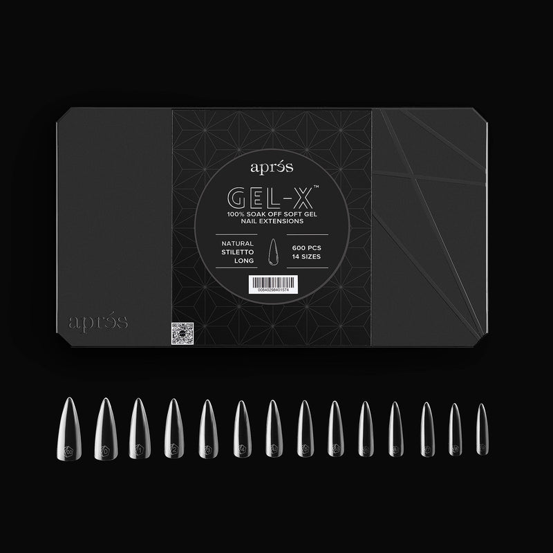 Apres Gel-X Natural Stiletto Long Box of Tips (600pcs)