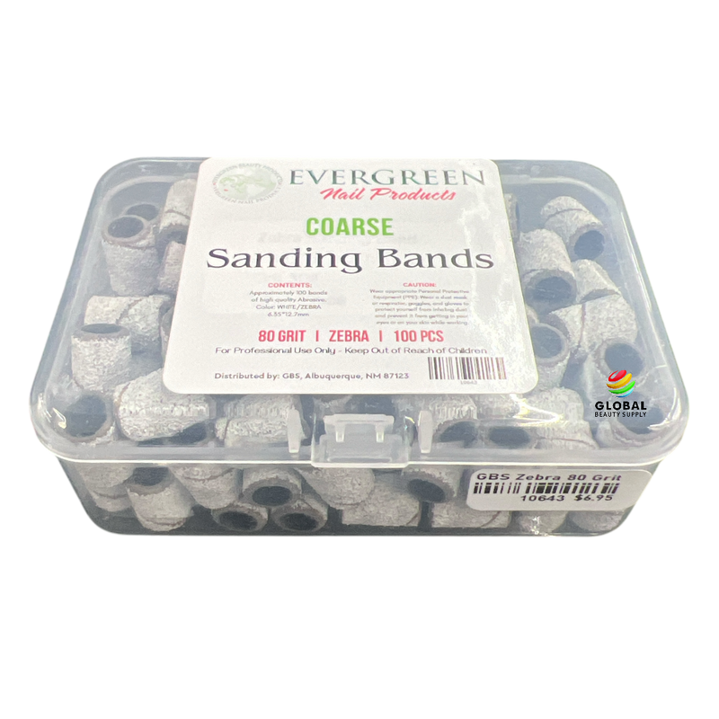 GBS Sanding Bands - 80 Grit Zebra Sanding Bands 100pcs Coarse 80