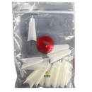 Coffin Ballerina (Straight Short) Nail Tips (NATURAL) 50ct/bag (red label)
