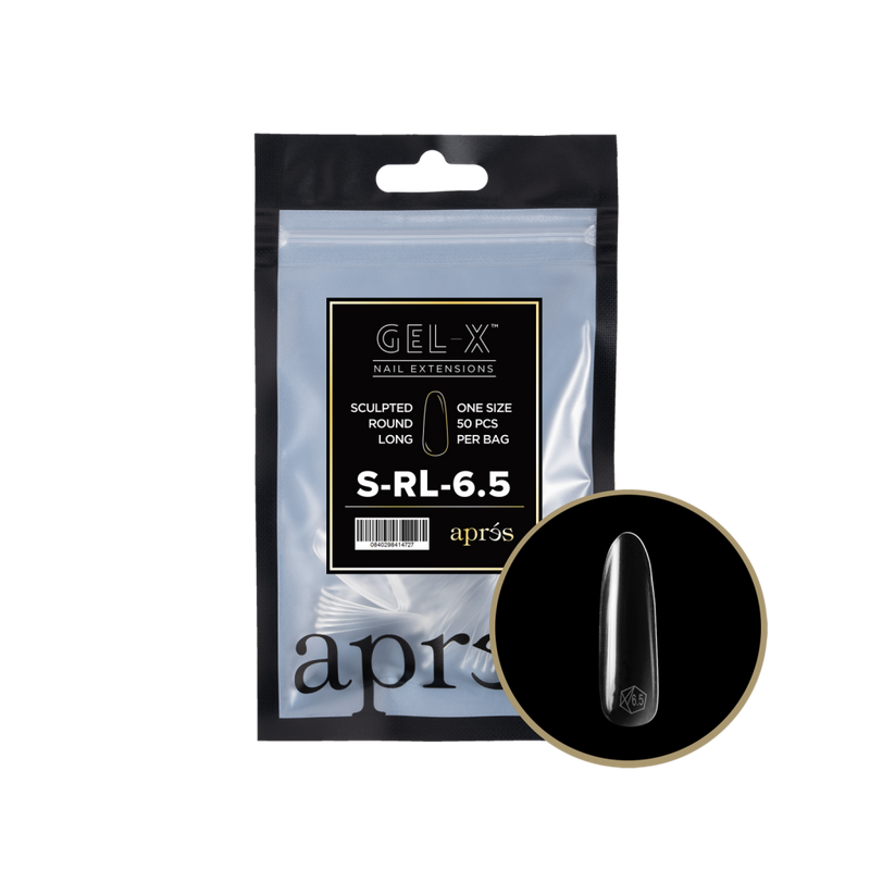 Apres Gel-X Sculpted Round Long Refill (50pcs) - Size 6.5
