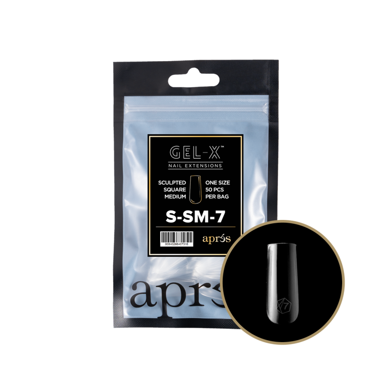 Apres Gel-X Sculpted Square Medium Refill (50pcs) - Size 7