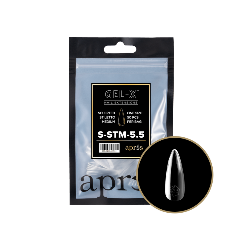 Apres Gel-X Sculpted Stiletto Medium (50pcs) - Size 5.5