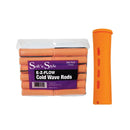 Soft'n Style - E-Z-Flow Cold Wave Rods, Jumbo "Tangerine" 12PCs