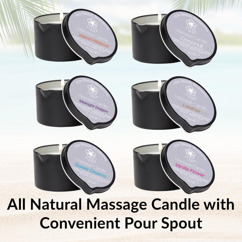 Massage Oil Candle - Vanilla Flower