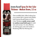 Jerome Russell - Spray Thickener "Medium Brown", 3.5oz
