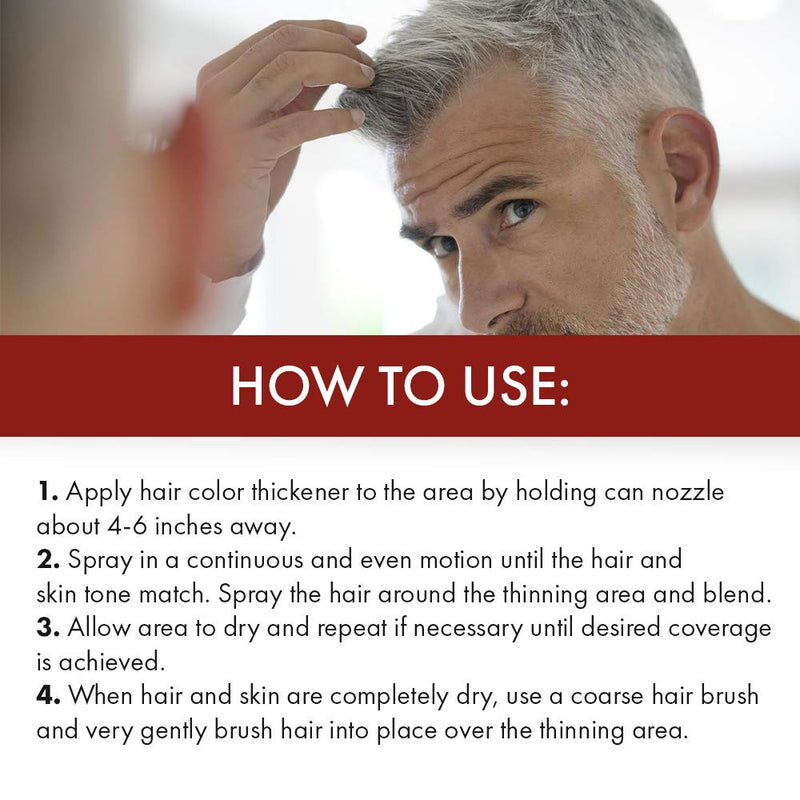 Jerome Russell - Spray Thickener "Silver/Gray", 3.5oz