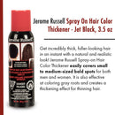 Jerome Russell - Spray Thickener "Jet Black", 3.5oz