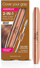 Cover Your Gray - Waterproof Dual Sided Applicator 2-in-1 "Medium Brown"