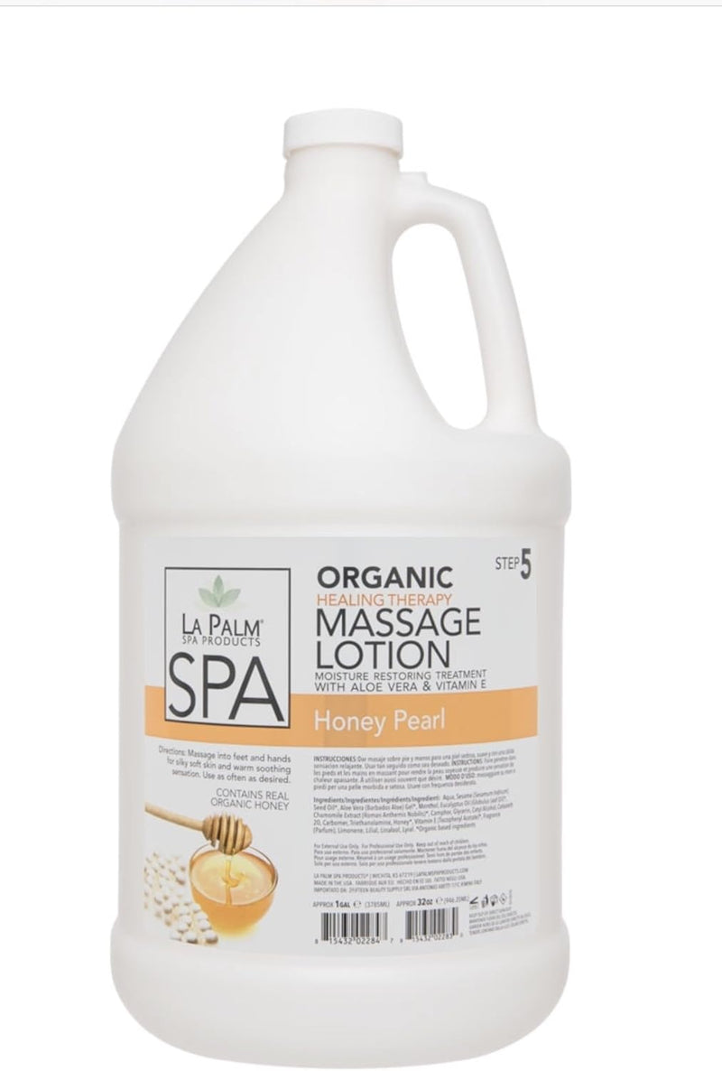 La Palm - HEALING THERAPY Lotion Gallon - Honey Pearl