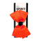 Mia Spirit - Large Grosgrain Bow Barrette "Orange & Black"