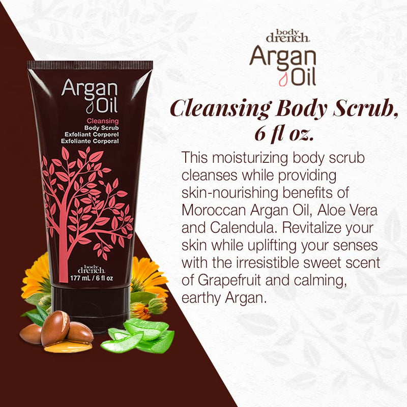 Body Drench - Argan Oil Exfoliating Body Scrub 6 fl.oz