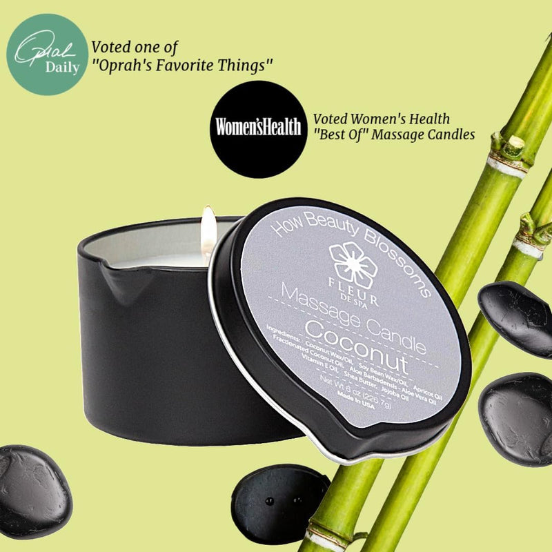 Massage Oil Candle - Leather