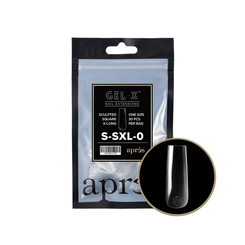 Apres Gel-X Sculpted Square X-Long (50pcs) - Size 0