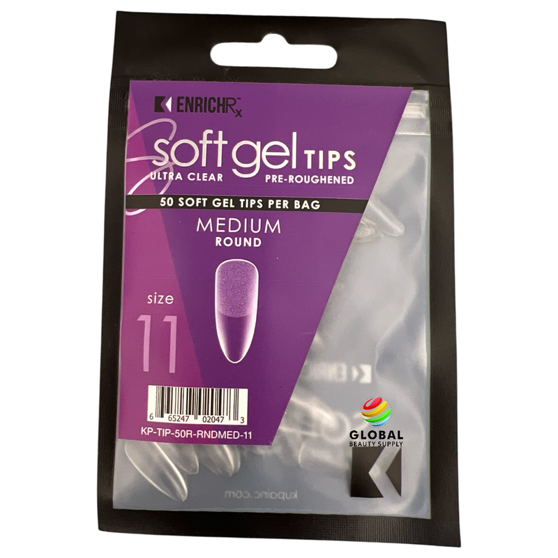 Kupa EnrichRX Soft Gel Tips Round Medium - Size 11 50ct