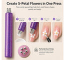 5 Petal Flower Nail Dotting Pen,Nail Art Dotting Tools,Flower Design Tool