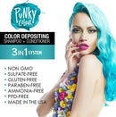 Punky Colour - 3-in-1 Color Depositing Shampoo + Conditioner "Tealistic"