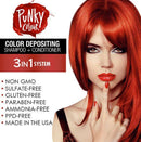 Punky Colour - 3-in-1 Color Depositing Shampoo + Conditioner "Redilicious"
