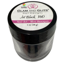 Glam and Glits - Nail Art Mini Hexagon 1 oz - Jet Black 160