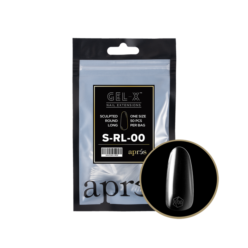 Apres Gel-X Sculpted Round Long Refill (50pcs) - Size 00