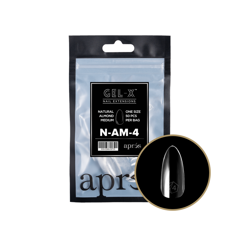Apres Gel-X Natural Almond Medium Refill (50pcs) - Size 4
