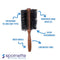 Spornette -  Largre Italian Round Boar Bristle, 3in