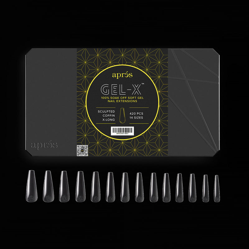 Apres Gel-X Sculpted Coffin Extra Long Box of Tips (600pcs)