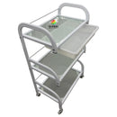 3-Shelf Salon Cart | Clear Glass Shelf (Trolley)