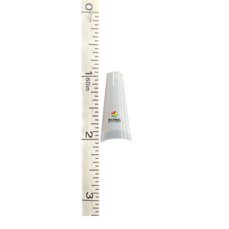 Coffin Ballerina (Straight Short) Nail Tips (NATURAL) 50ct/bag (red label)