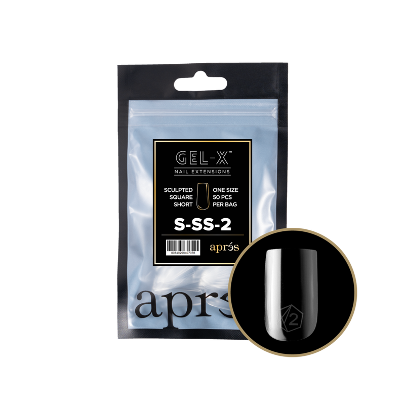 Apres Gel-X Sculpted Square Short Refill (50pcs) - Size 2
