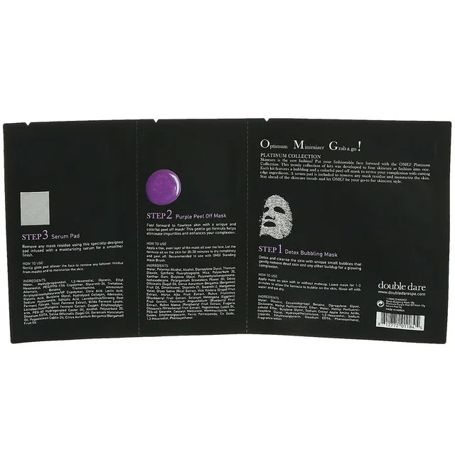 Double Dare - OMG! 3 IN 1 Facial Mask Kit "Purple"