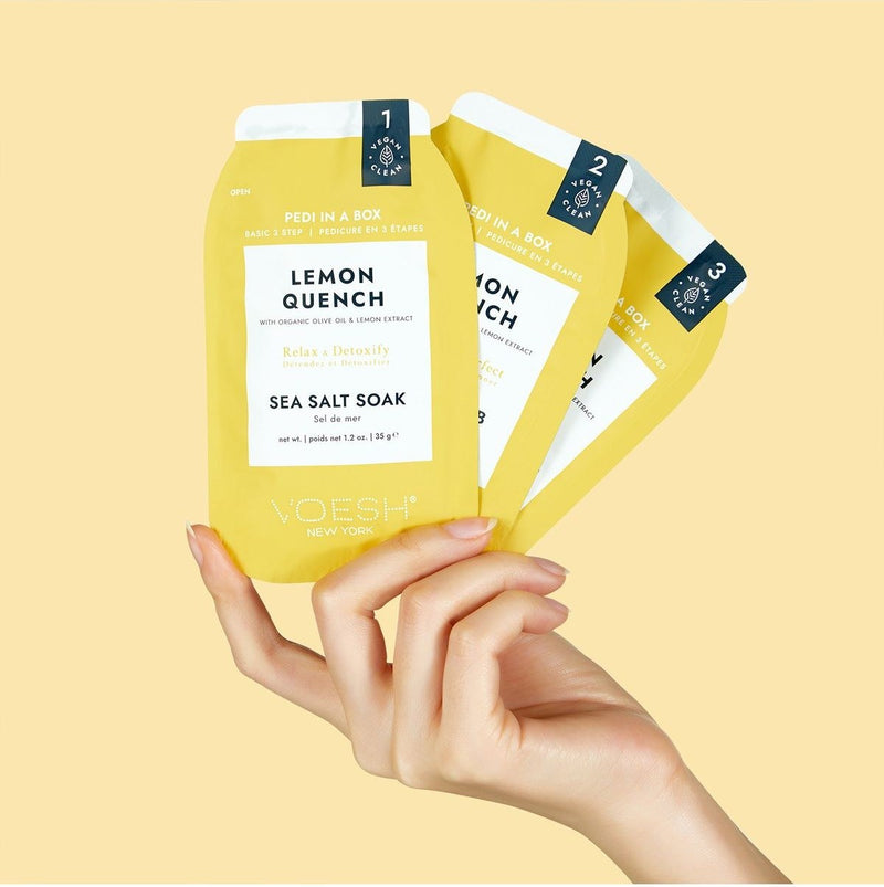 Voesh - Pedi in a Box Basic 3 Step "Lemon Quench"