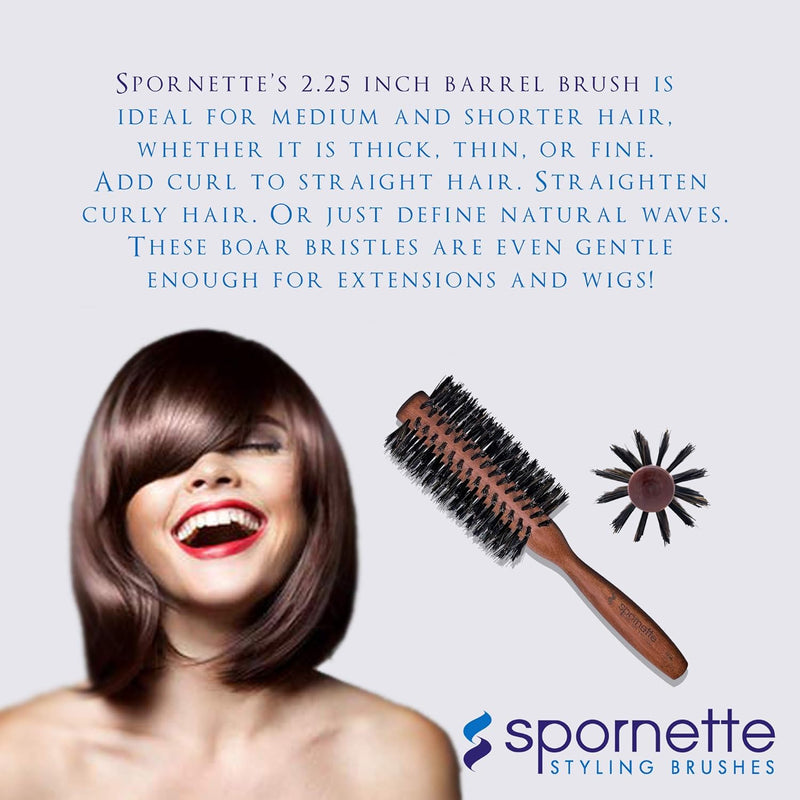 Spornette -  Italian Round Boar Bristle, 2.25in