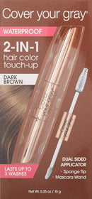 Cover Your Gray - Waterproof Dual Sided Applicator 2-in-1 "Dark Brown"
